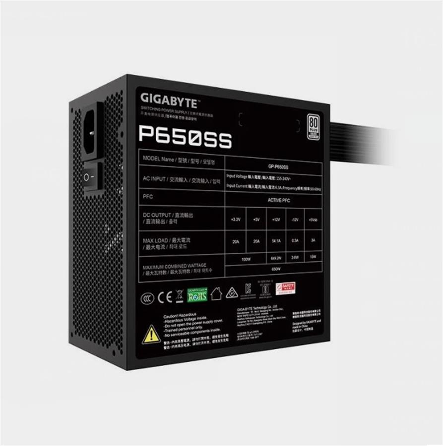 Fuente 650w Gigabyte 80 Plus P650ss