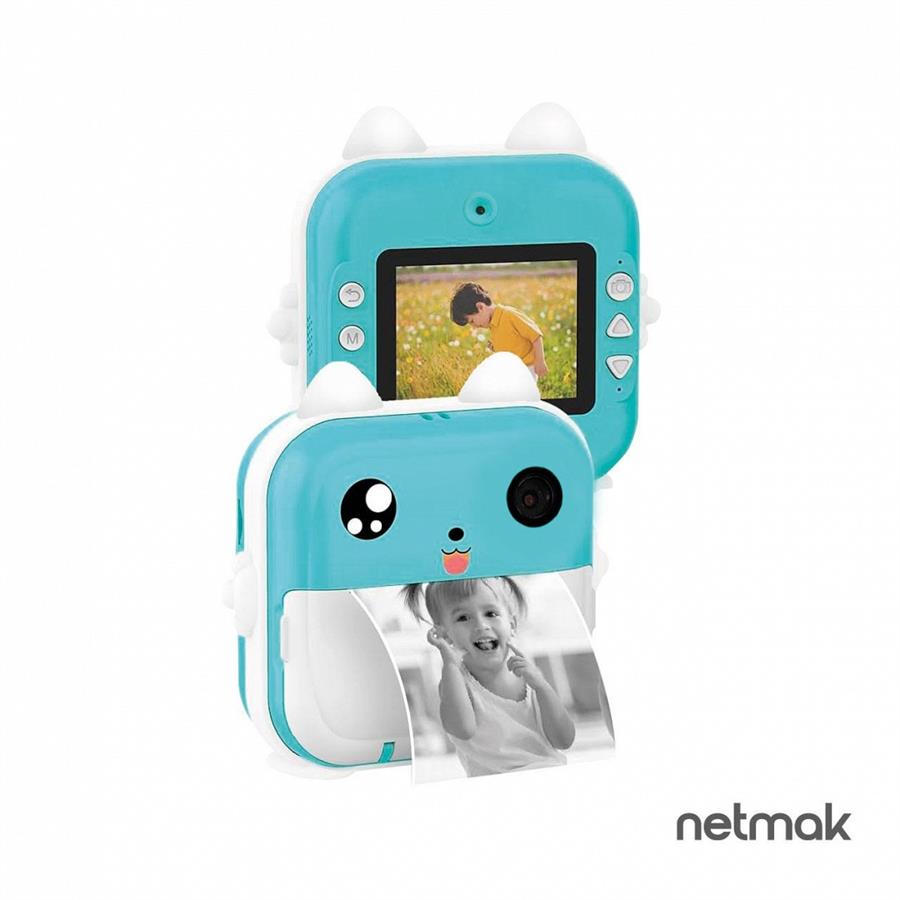 Camara Impresora Instantanea Netmak Nm-Kidcam-B
