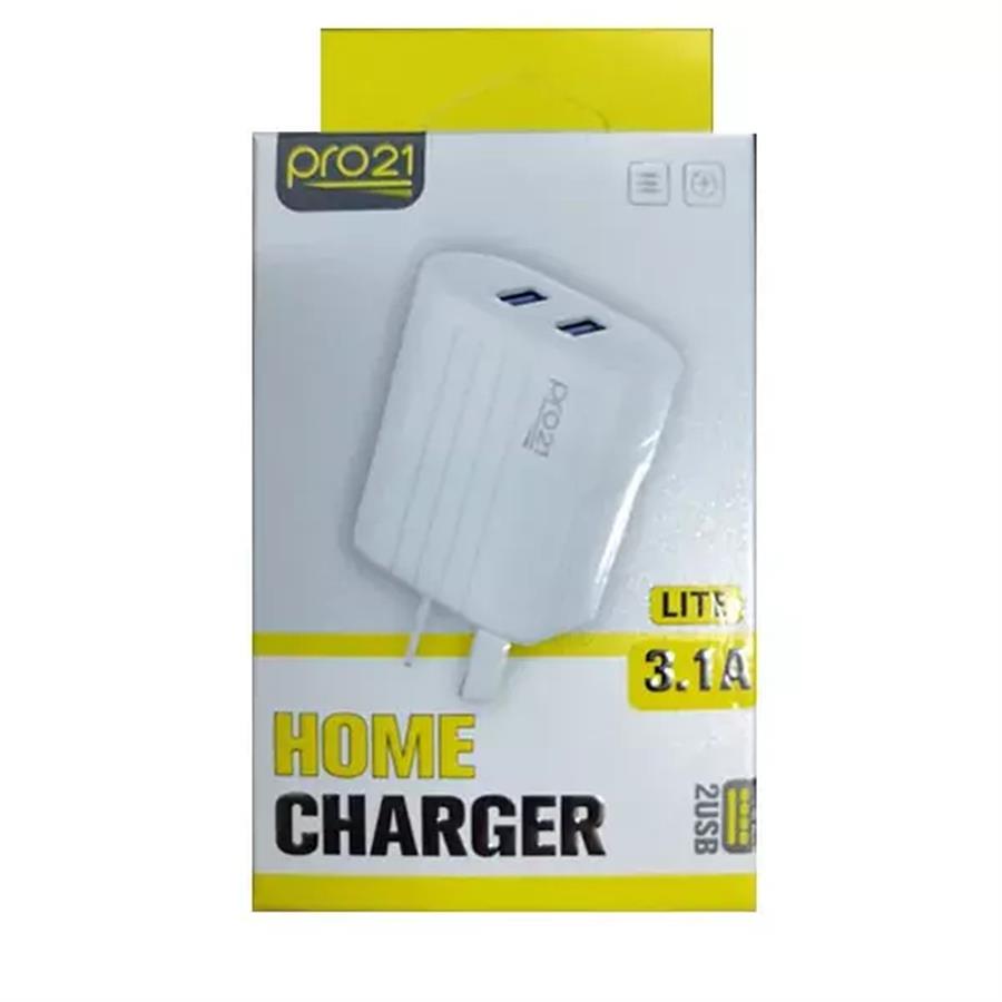 Cargador Celular Micro Tipo C 3.1a Lite Pro21 + 2usb (SIN Cable)