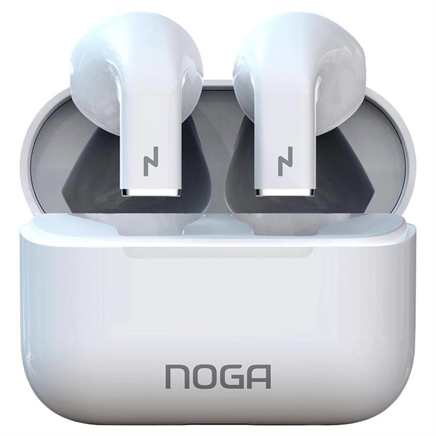Auricular Bluetooth Noga Twins 50 Blanco
