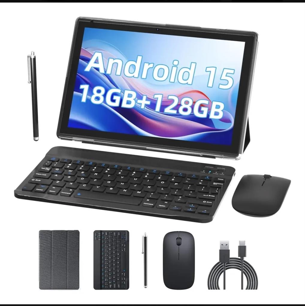 Tablet Coopers 10" (A15-18GB+128GB) +Teclado+MOUSE+FUNDA