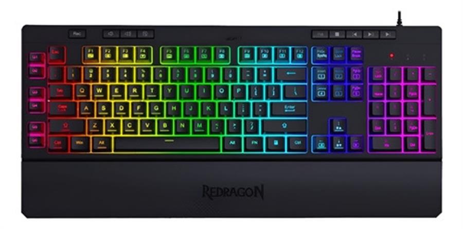 Teclado Redragon Shiva K512 Rgb Negro (MEMBRANA)
