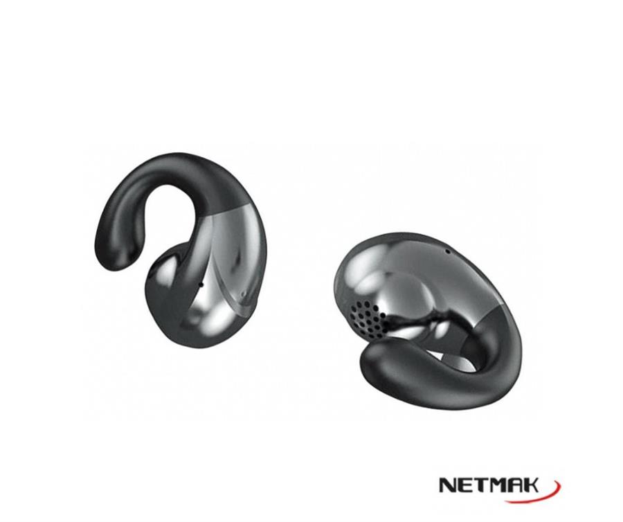 Auricular Bluetooth Netmak Nm-Fiter Negro (10HS Bat)