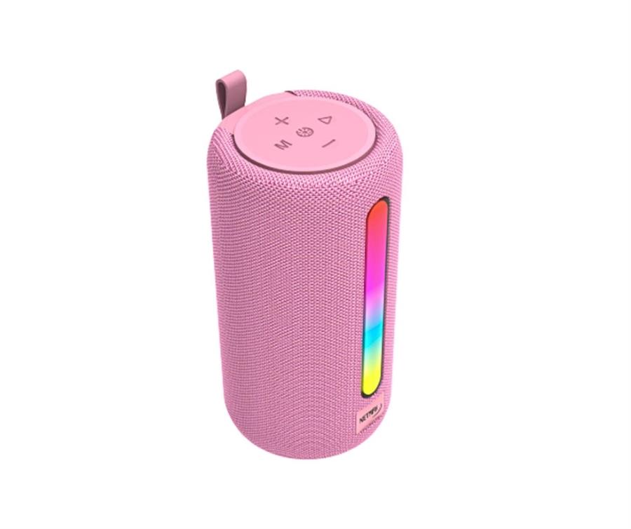 Parlante Bluetooth Netmak Muv Rosa 2x10w  1200mah