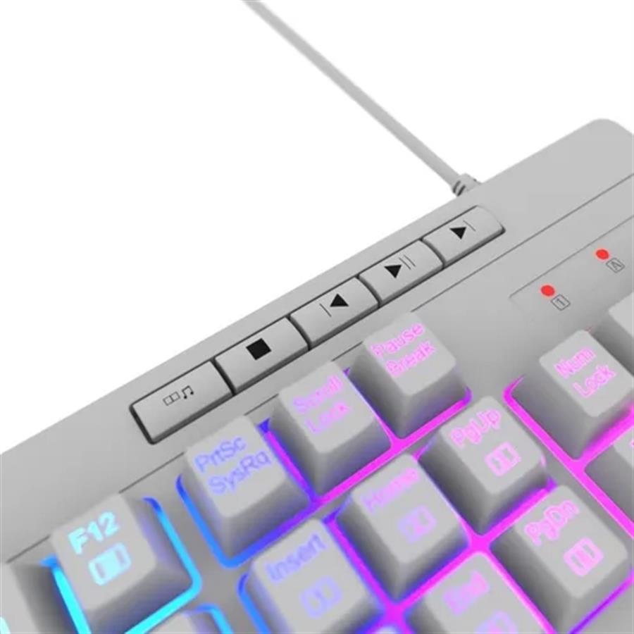 Teclado Redragon Shiva K512w Rgb Blanco (MEMBRANA)