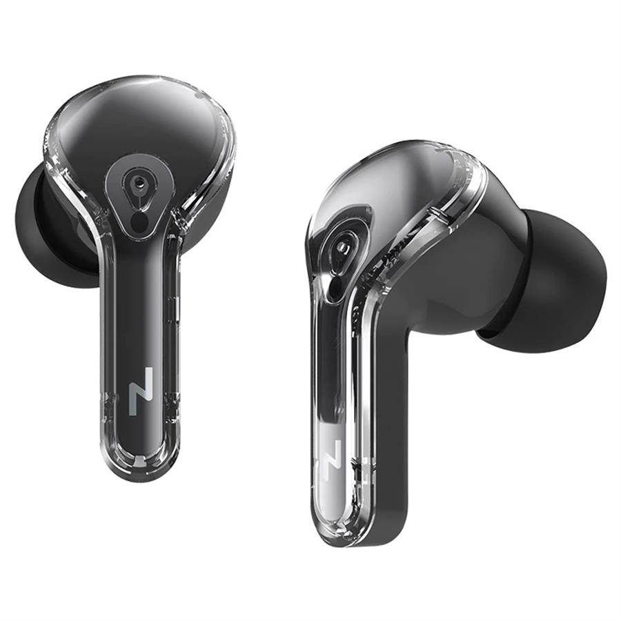 Auricular Bluetooth Noga Twins 48 Negro Transparente