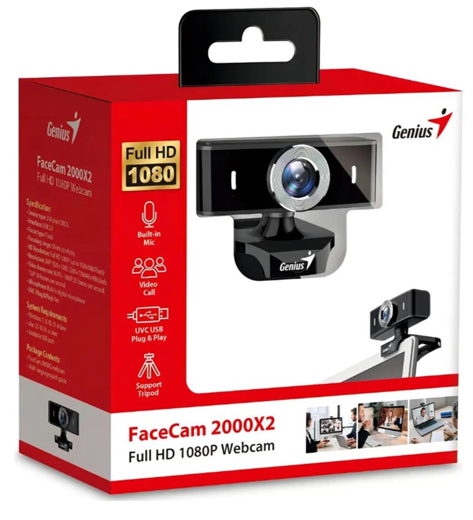 Web Cam Genius Facecam 2000x2 Fhd 1080p