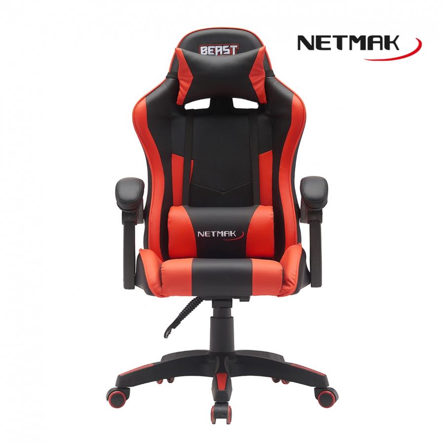 Silla Gamer Netmak Beast Rojo