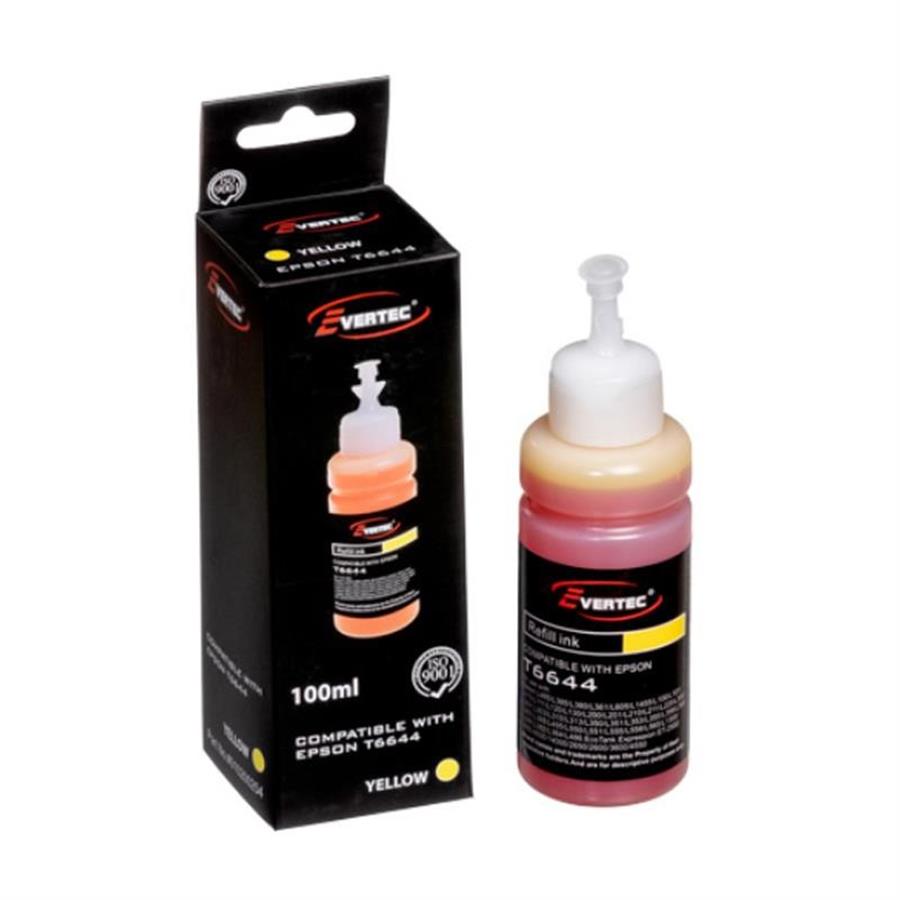 Cartucho Alternativo Epson 664 Amarillo Evertec 100ml