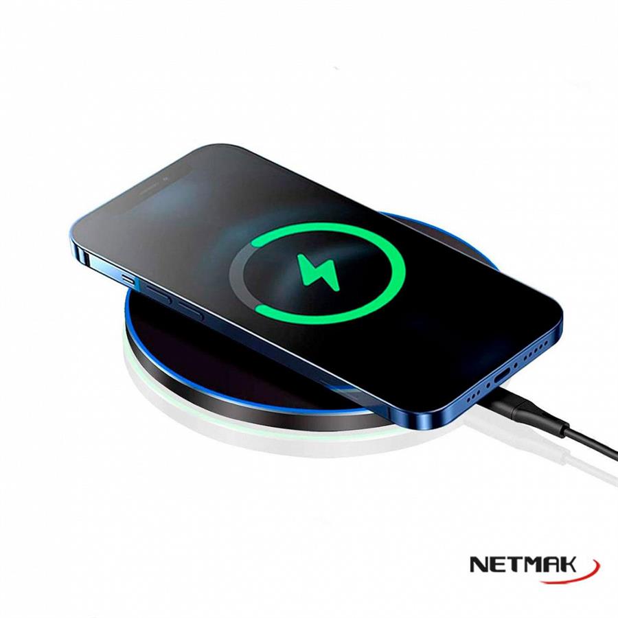 Cargador Celular Inalambrico 15w Netmak Nm-Bc16