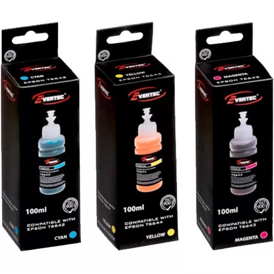 Cartucho Alternativo Epson 664 Cyan Evertec 100ml