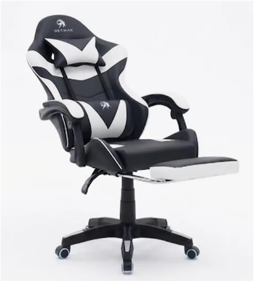 Silla Gamer Netmak Sg-907 Negra/Blanco (Masajeador)