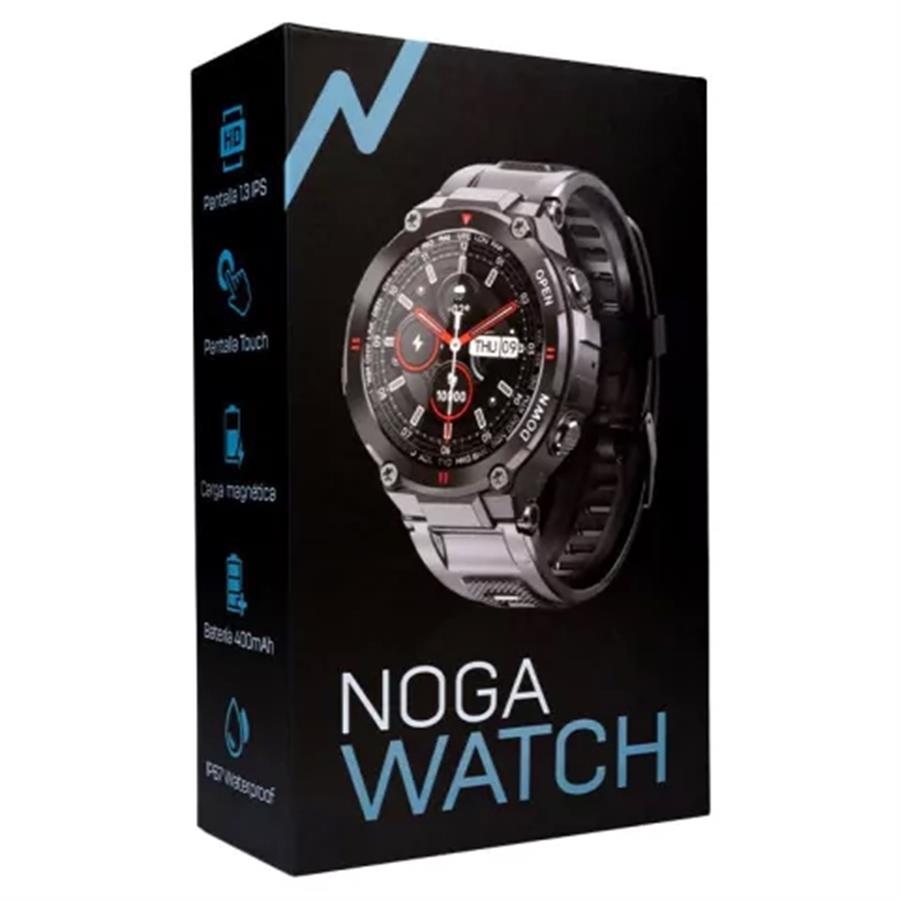Reloj Smart Noga Sw12 Negro (LLAMADAS+RES Agua)