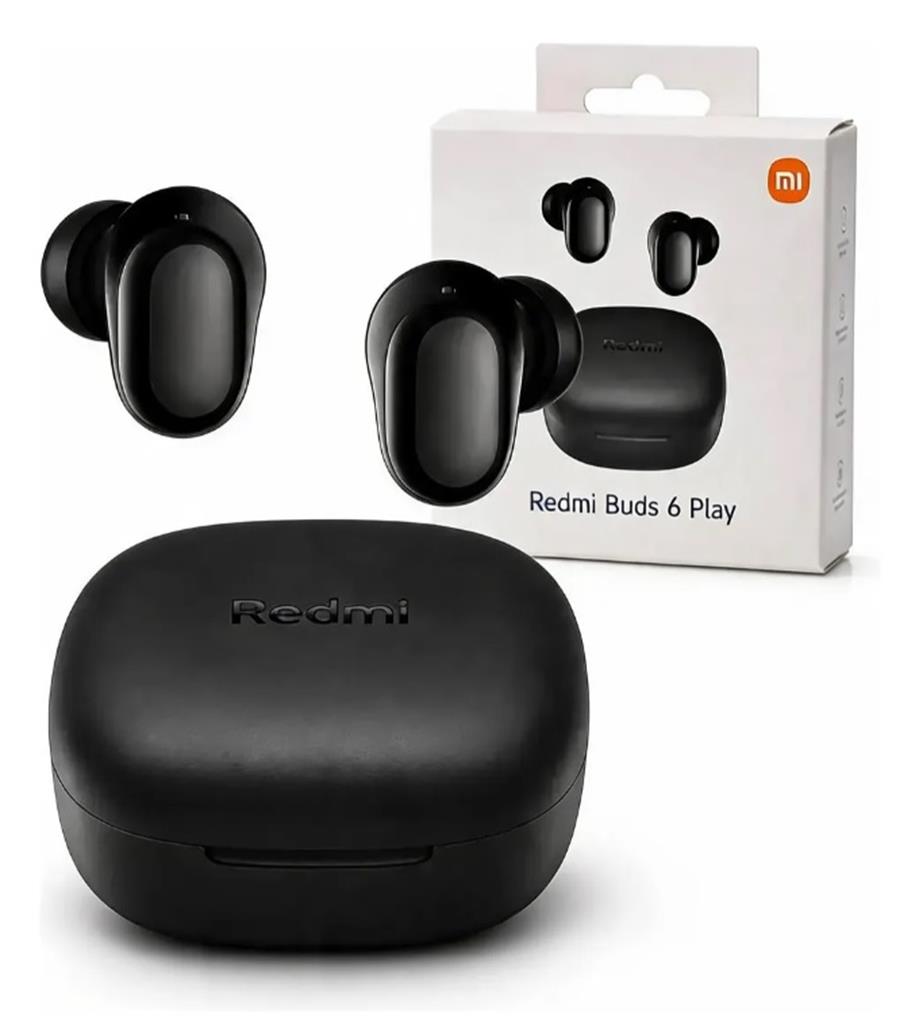 Auricular Bluetooth Xiaomi Redmi Buds 6 Play Black