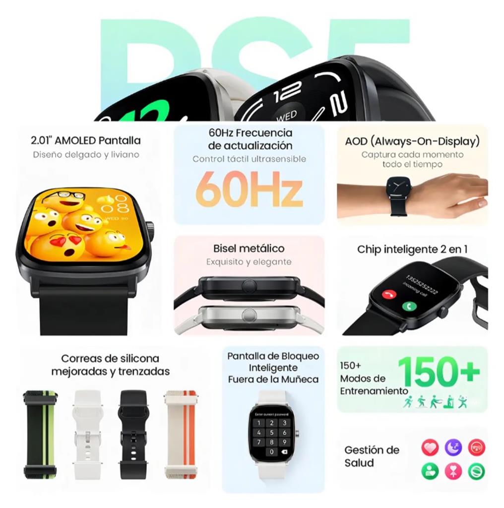 Reloj Smart Haylou Rs5 Dual Core 2 In 1