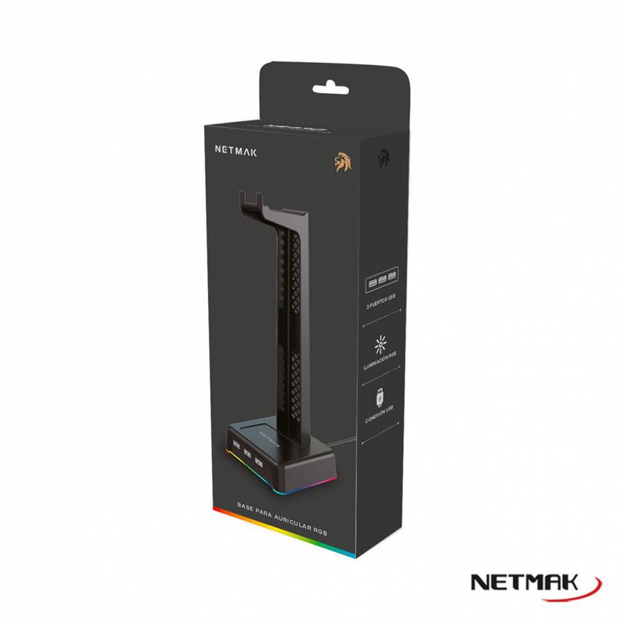 Base Auricular Netmak Hs430 Rgb