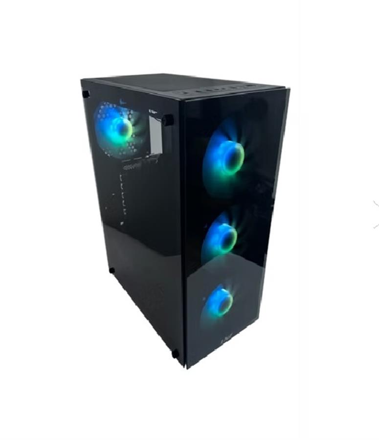 Gabinete Lnz Y10 Argb + 4 Cooler (TEMPLADO)