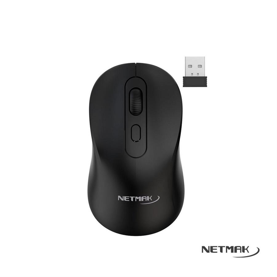 Mouse Netmak M640 Negro (INAL A Bateria)