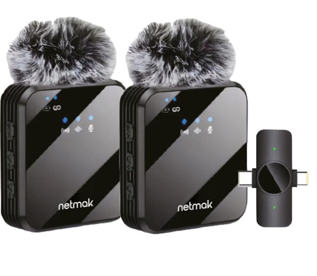 Micrófono Netmak Ng-Mc14 X2 (AUDIO Pro - Inalambrico)
