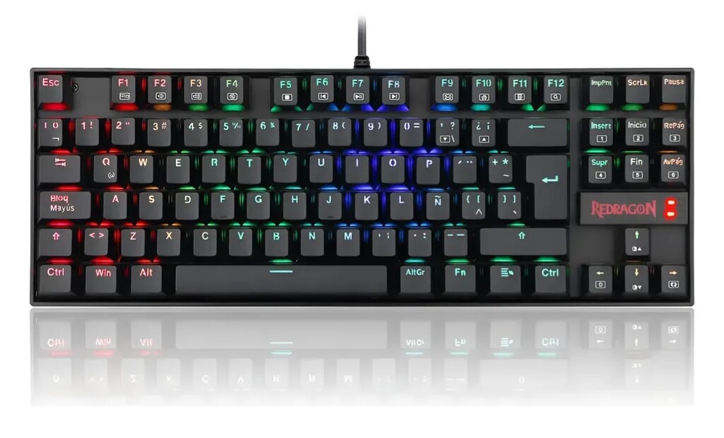 Teclado Mecanico Magnetico Redragon Kumara K552 Rgb-M Switch Red (SP)