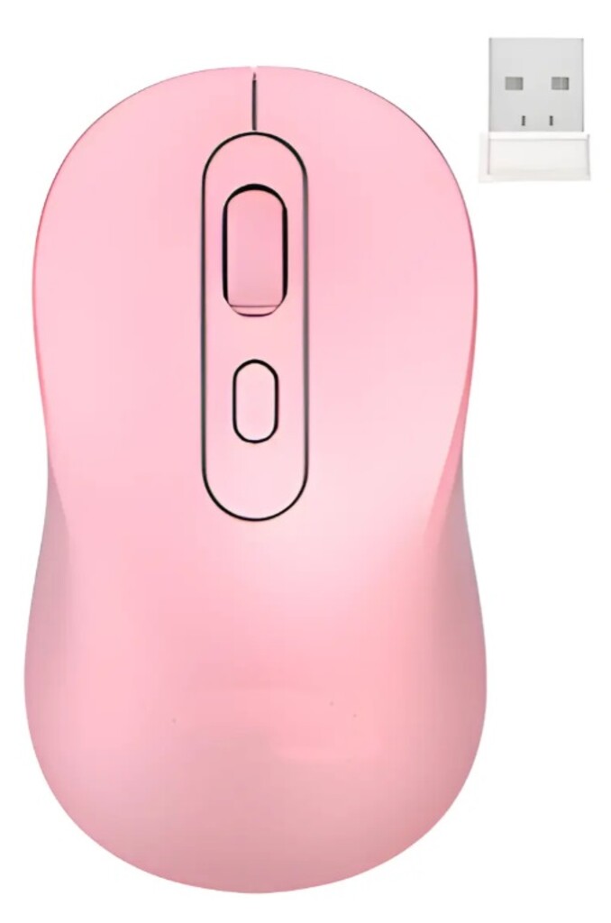 Mouse Netmak M640 + Bt 5.0 Rosa (INAL A Bateria)